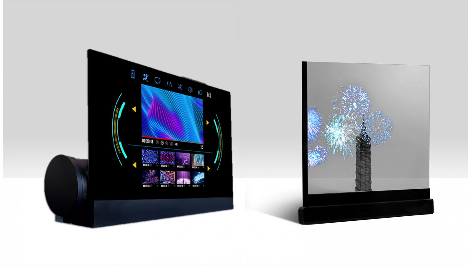 可卷式、折迭性、高透明